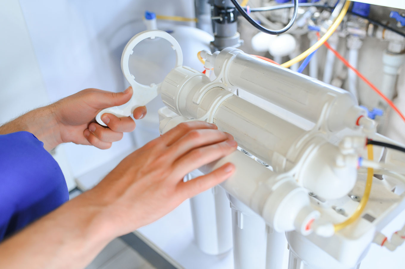 Well Water Treatment Setup